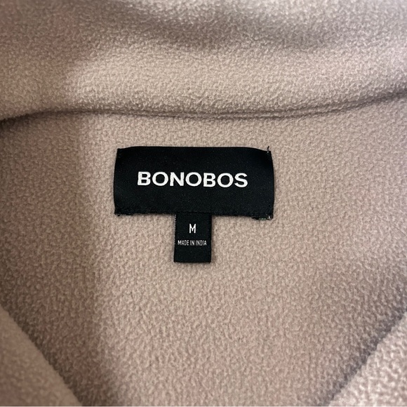 Bonobos Mens Heather Oat Sweater Fleece 1/4 Snap in a size medium. - Picture 7 of 9